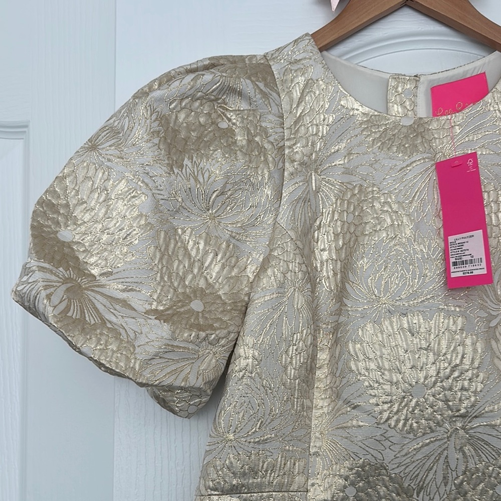 Lilly Pulitzer Ailani Gold Floral Dress - Picture 14 of 15